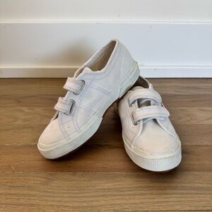 Kids Velcro Superga Canvas Shoes Size 1
